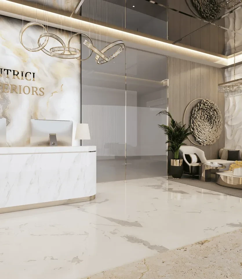 The reception at the Intrici Experience Centre