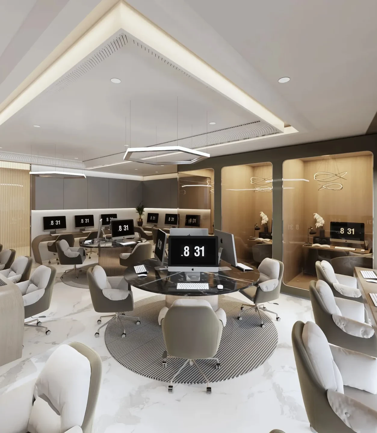 The open workstations at the Intrici Experience Centre