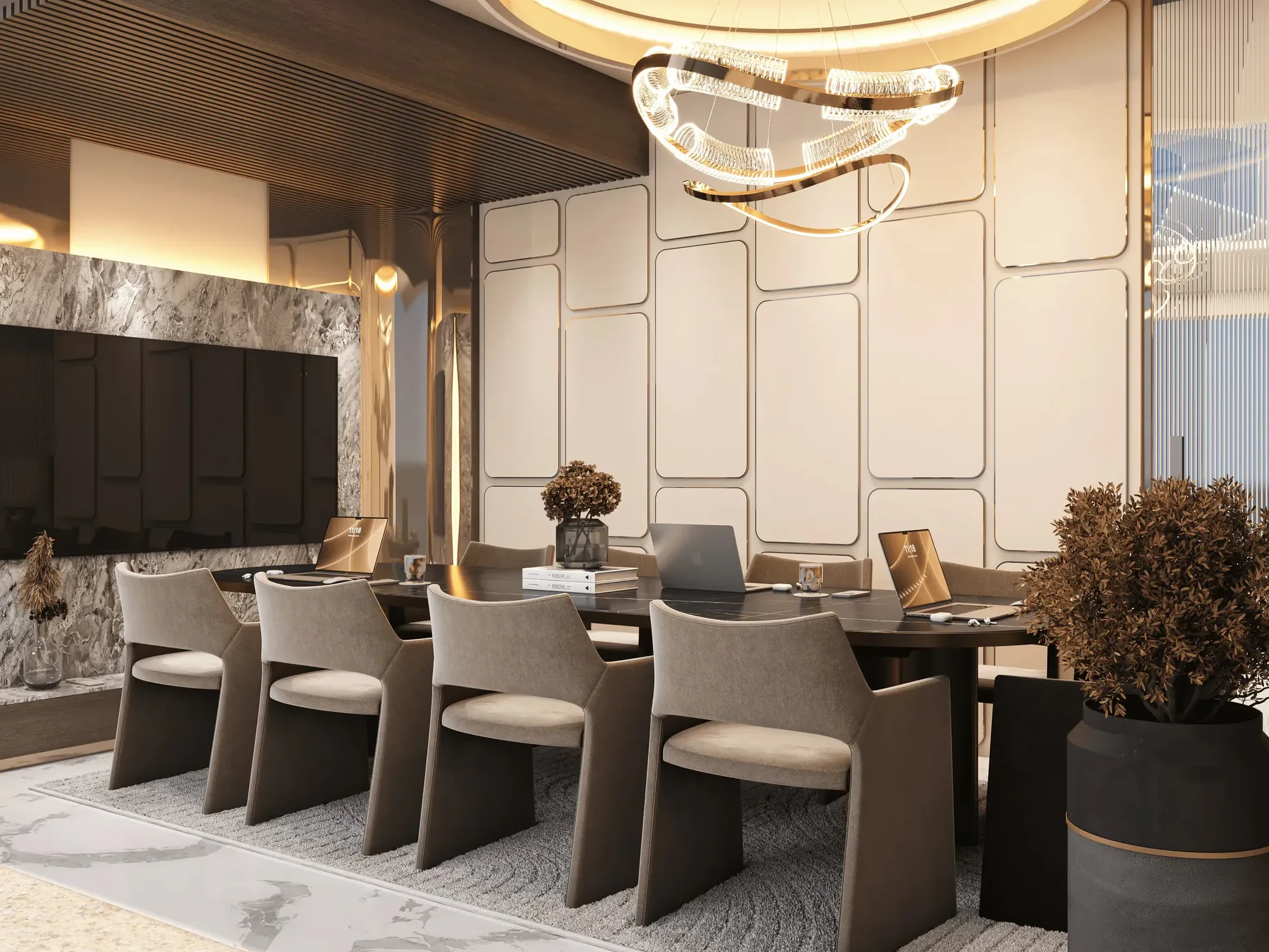 The conference room where design proposals are presented